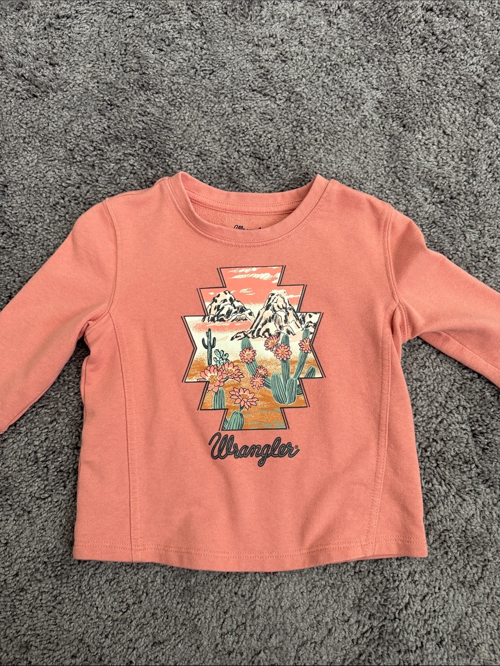 Wrangler Coral Graphic Desert 3/4-Sleeve
